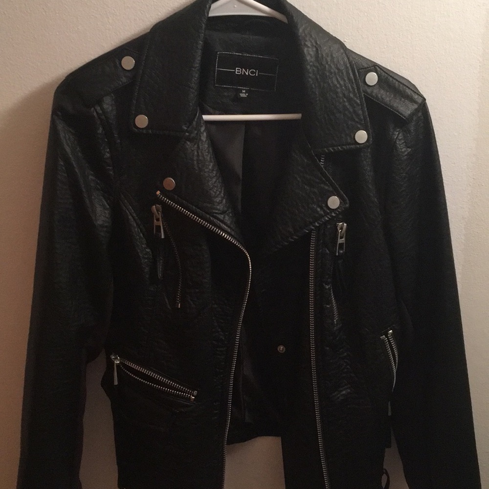 Faux leather black jacket DONATED